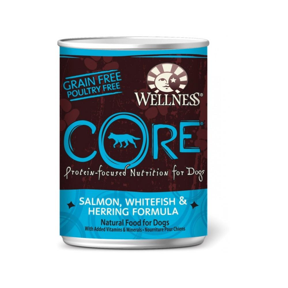 Premium CORE Pate Whitefish, Salmon & Herring Adult Dog Food - Grain-Free Wet Dog Food for Sensitive Stomachs - Perfect for Mealtime & Training Treats