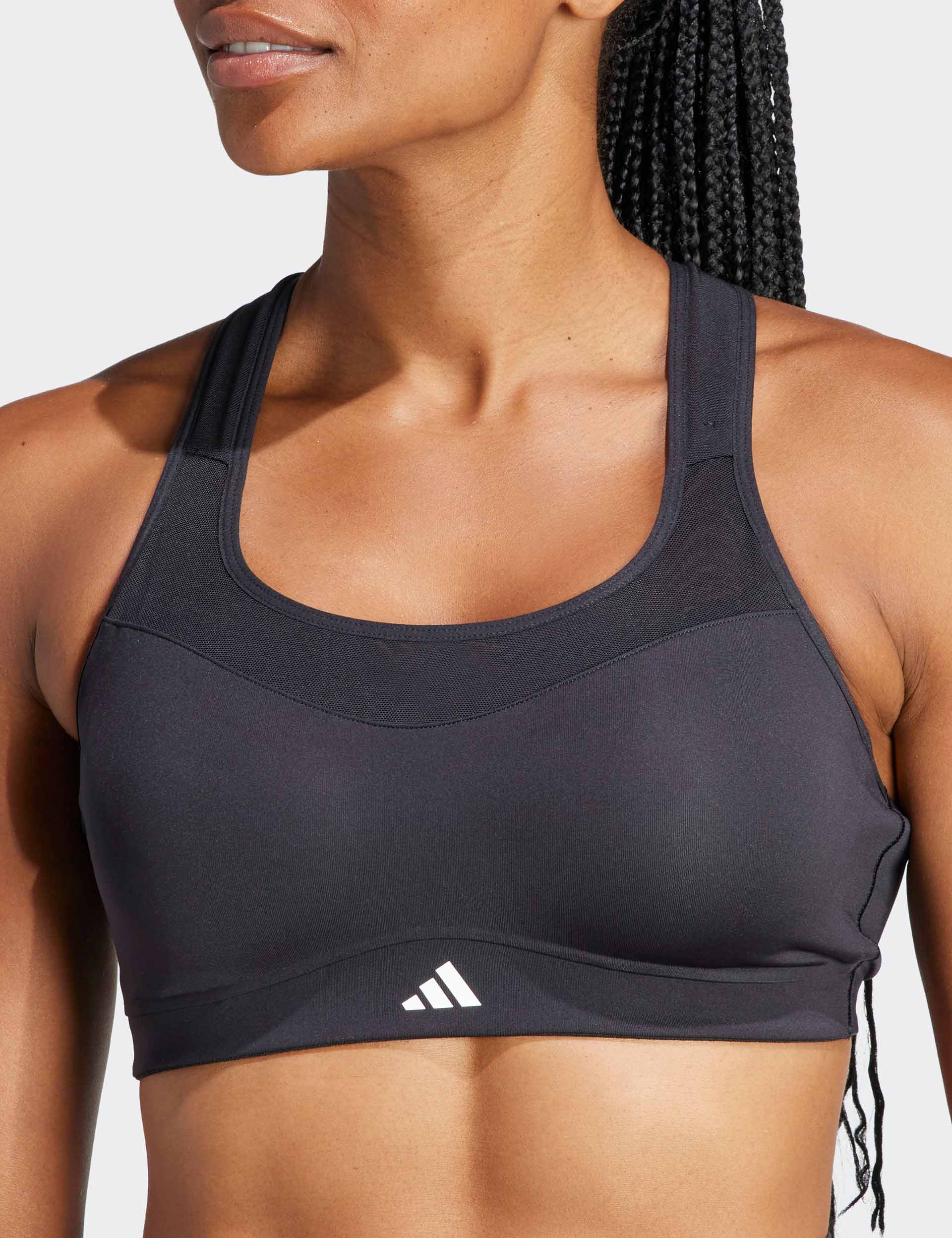 TLRD Impact Training High Support Sports Bra for Women - Black | High-Intensity Workout, Running, Gym & Yoga | Breathable & Comfortable Activewear