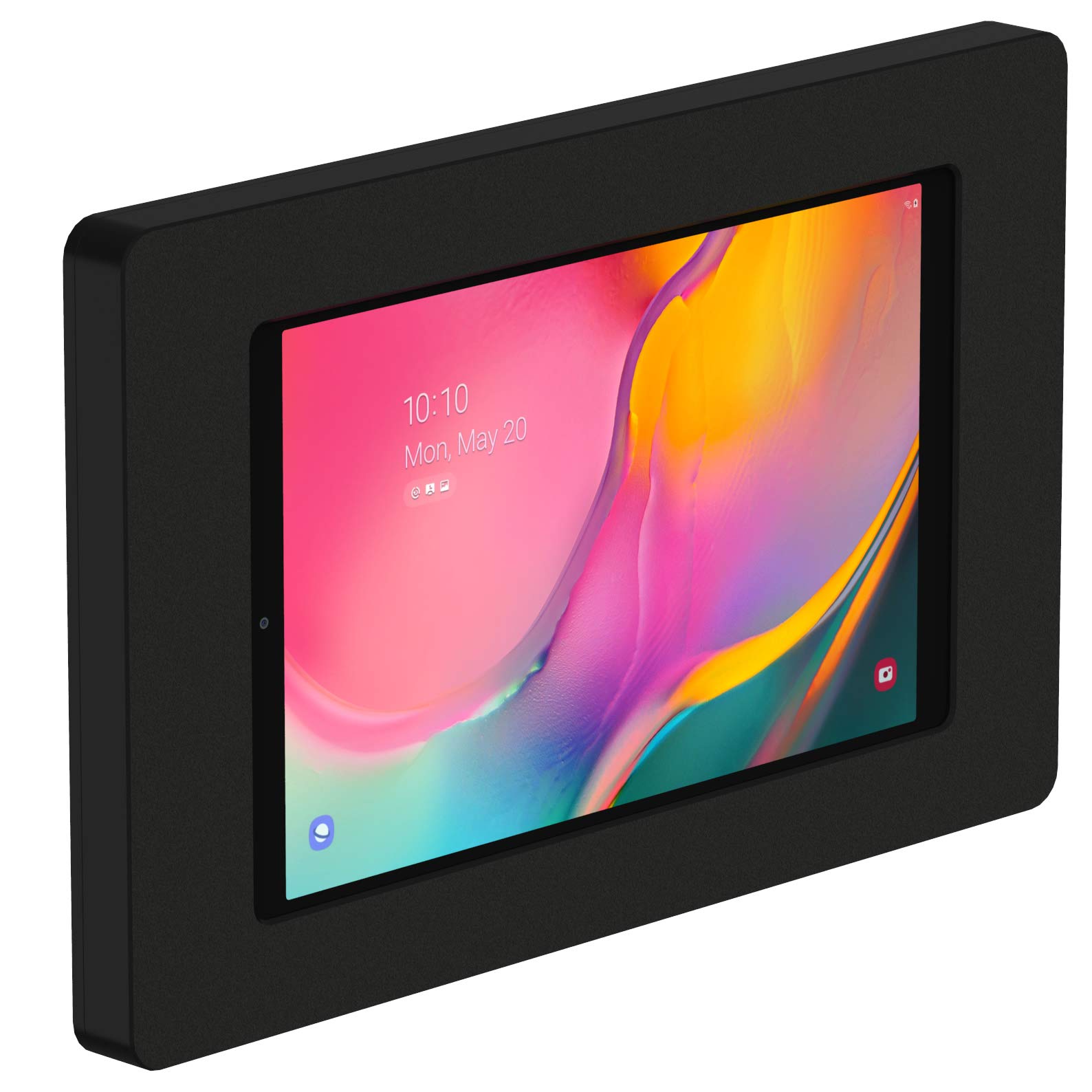 VidaMount Black VESA Mount Enclosure for Samsung Galaxy Tab A 10.1 (2019) - Wall Mount Bracket for Home, Office & Kitchen Tablet Setup