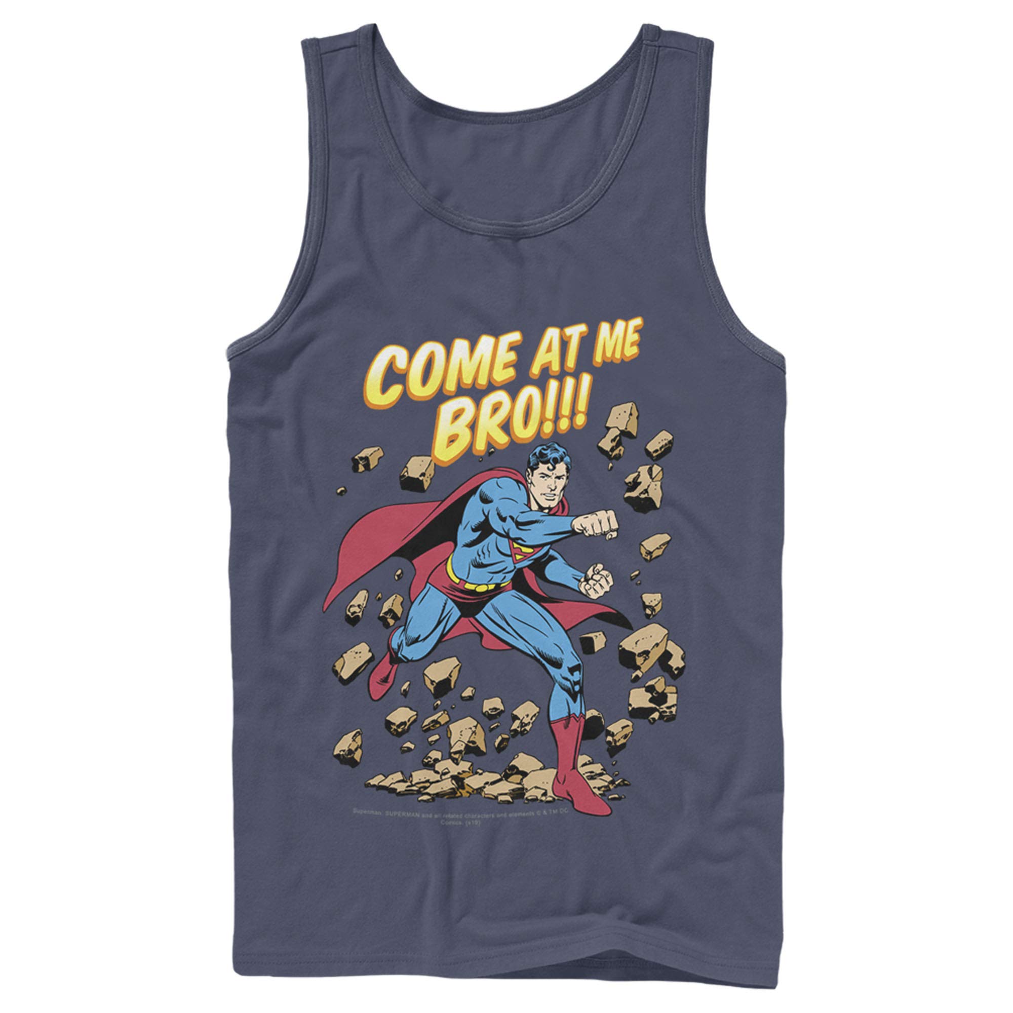Superman Come at Me Bro Men's Tank Top - Comfortable & Stylish Graphic Tee for Casual Wear, Gym, and Summer Outfits