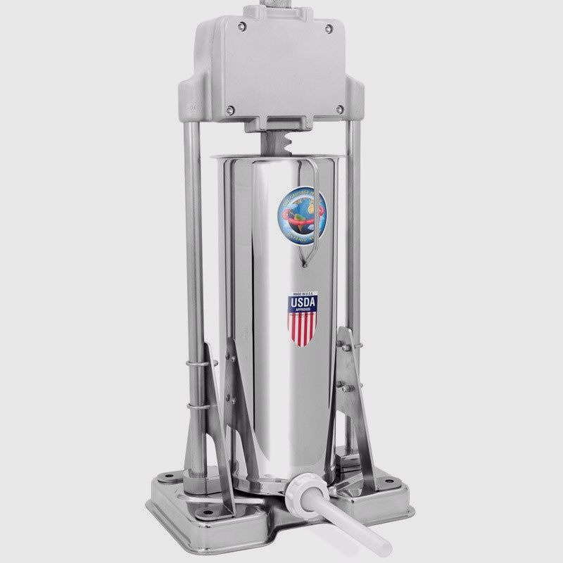 30 LB. Sausage Stuffer by Sausage Maker - Heavy Duty Stainless Steel Sausage Filler for Homemade Sausages, Jerky & Ground Meat - Perfect for Home Butchers, BBQ Enthusiasts & Commercial Kitchens