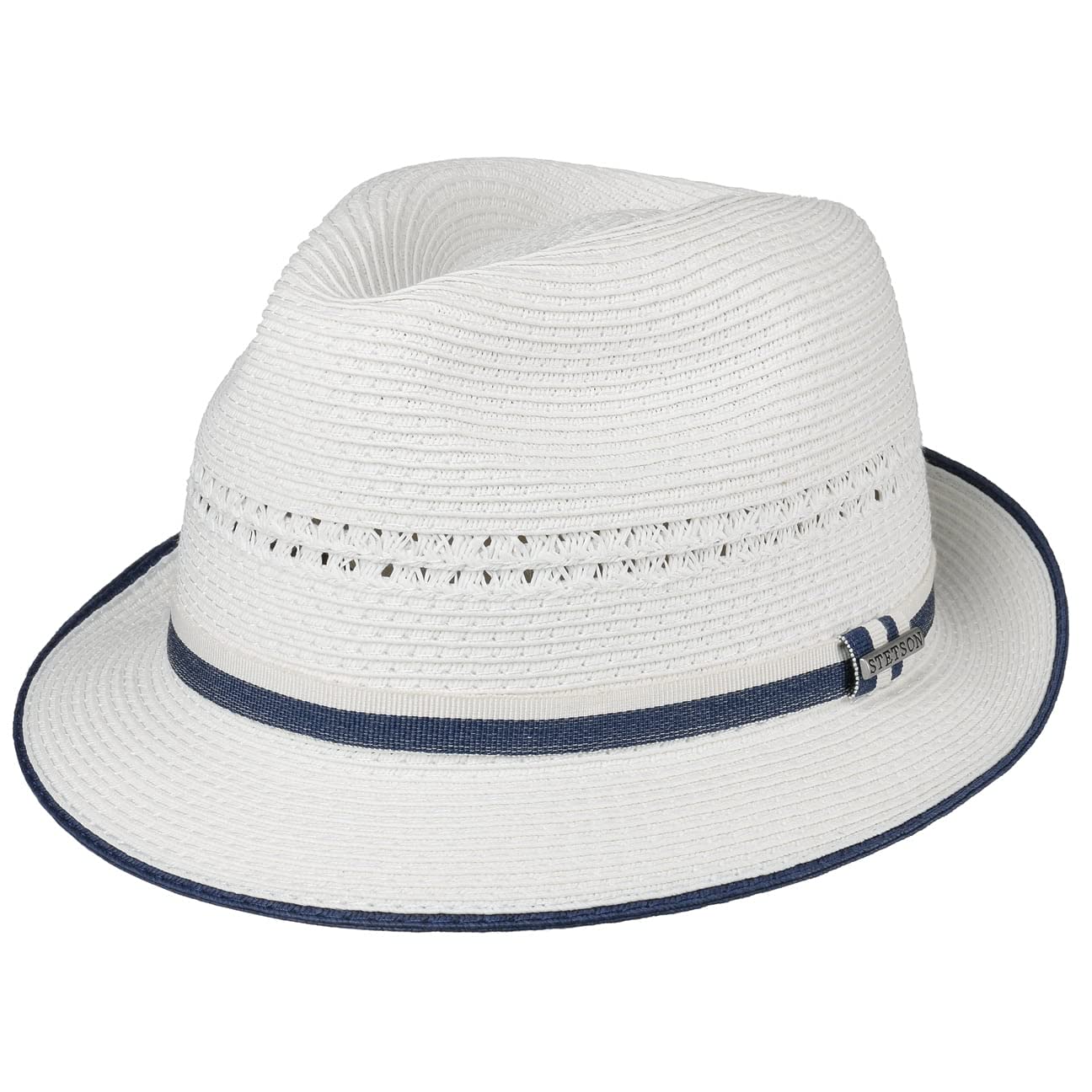 Stetson Tavato Toyo Trilby Straw Hat for Women & Men - Summer Sun Protection, Casual Outdoor Wear, Beach & Garden Accessory