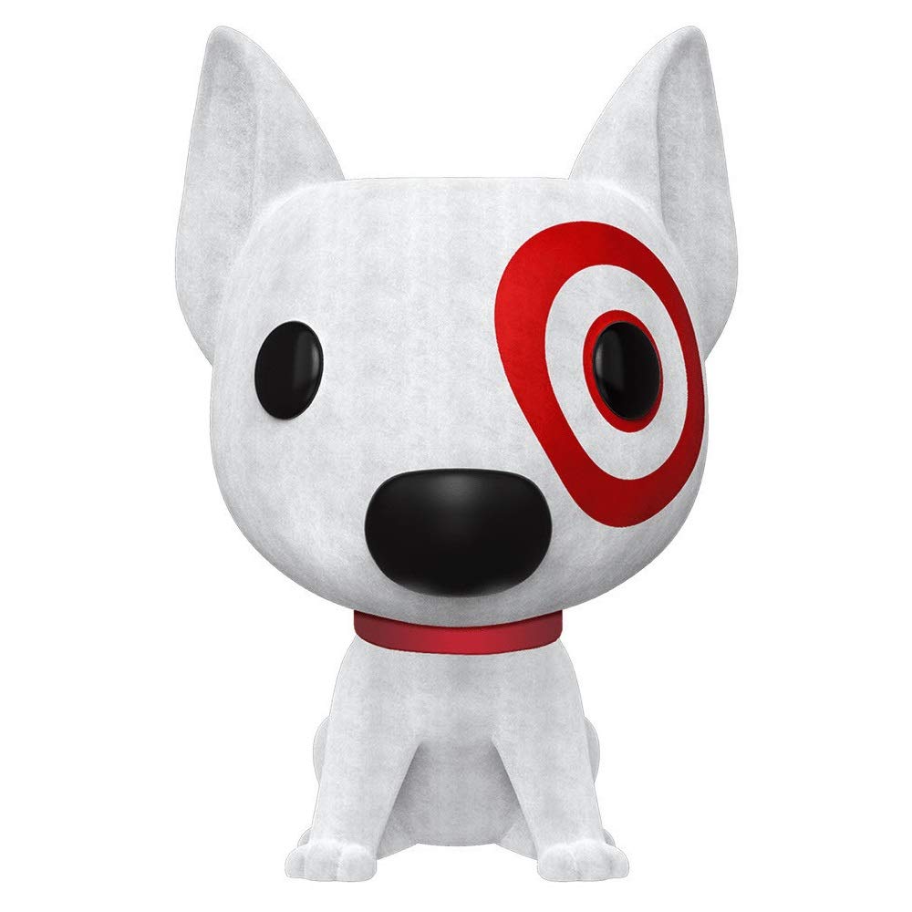 Funko POP! Ad Icons: Target - Bullseye (Flocked with Red Collar) Exclusive Collectible Figure | Perfect for Target Fans, POP Collectors, and Office Desk Decor