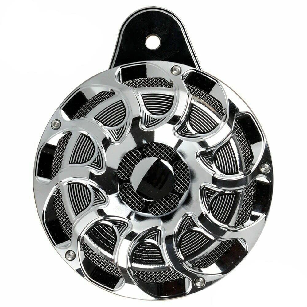 **120 dB SONICSHIELD Horn for Harley Davidson - Eagle Lights ELH-C Chrome Side Mount Motorcycle Horn - Loud Safety Alert for Cruisers & Touring Bikes**