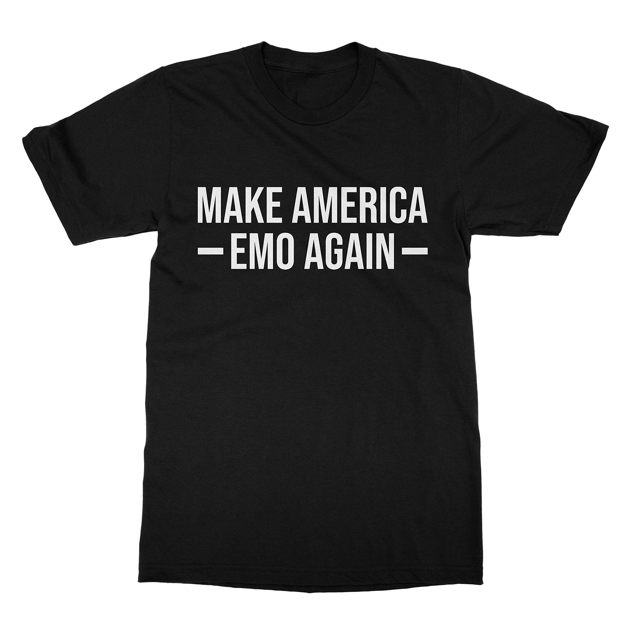 Make America Emo Again T-Shirt for Men | Vintage Emo Band Graphic Tee | Casual Streetwear & Concert Outfit