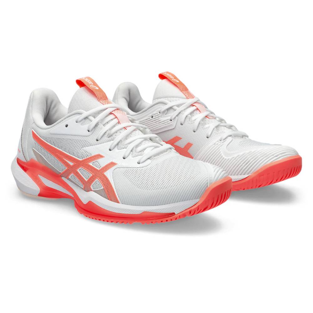ASICS Solution Speed FF 3 Women's Tennis Shoes - Lightweight Performance Court Shoes for Women (White/Pink) | Perfect for Competitive Matches & Training Sessions