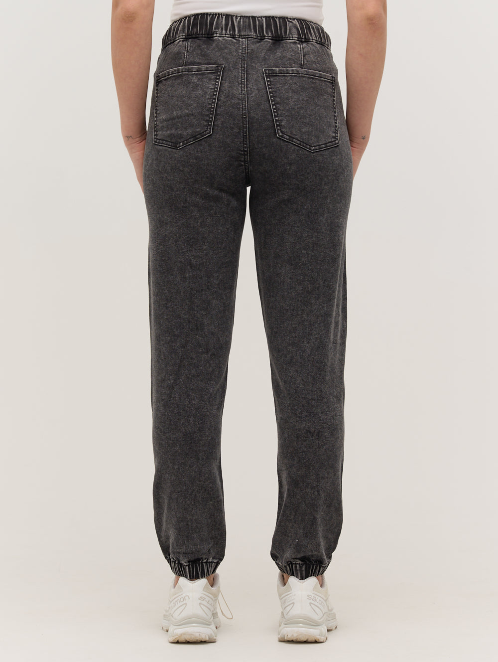 Eco-Friendly Denim Joggers for Women - Sustainable Stretch Comfort Pants - Perfect for Casual Wear, Yoga & Lounge