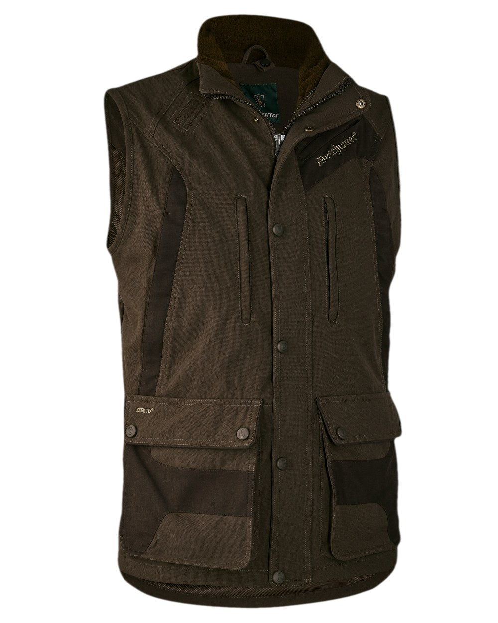 Deerhunter Muflon Extreme Waterproof Hunting Vest for Men - Lightweight Camo Jacket for Outdoor Adventures, Hiking & Shooting