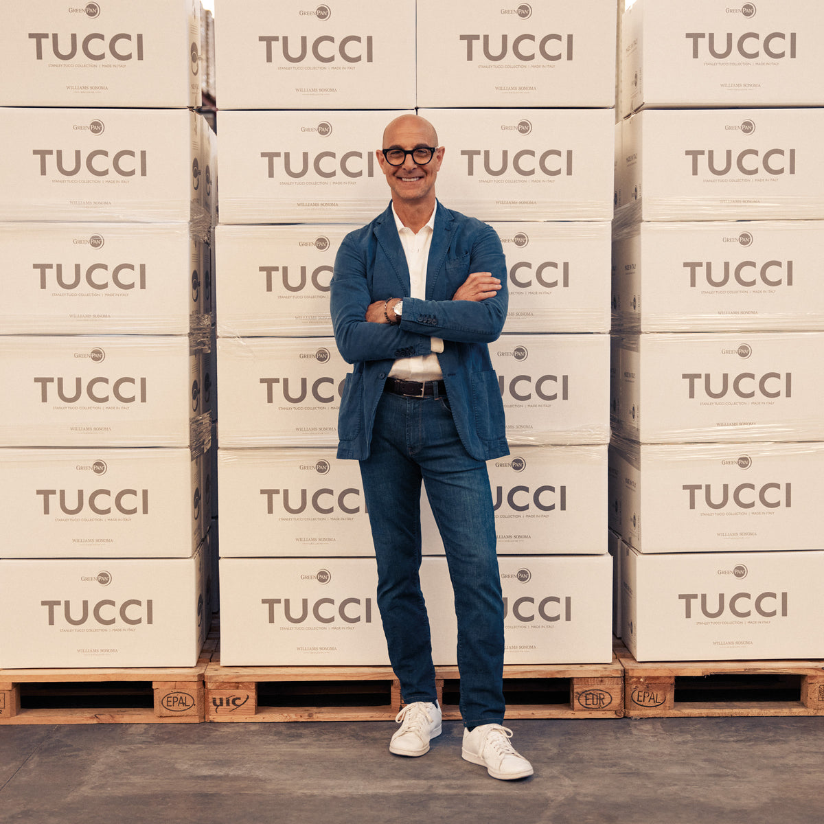 Stanley Tucci™ Premium 4-Piece Stainless Steel & Ceramic Nonstick Cookware Set with Free Tucci Cookbook – Perfect for Home Chefs & Gourmet Cooking