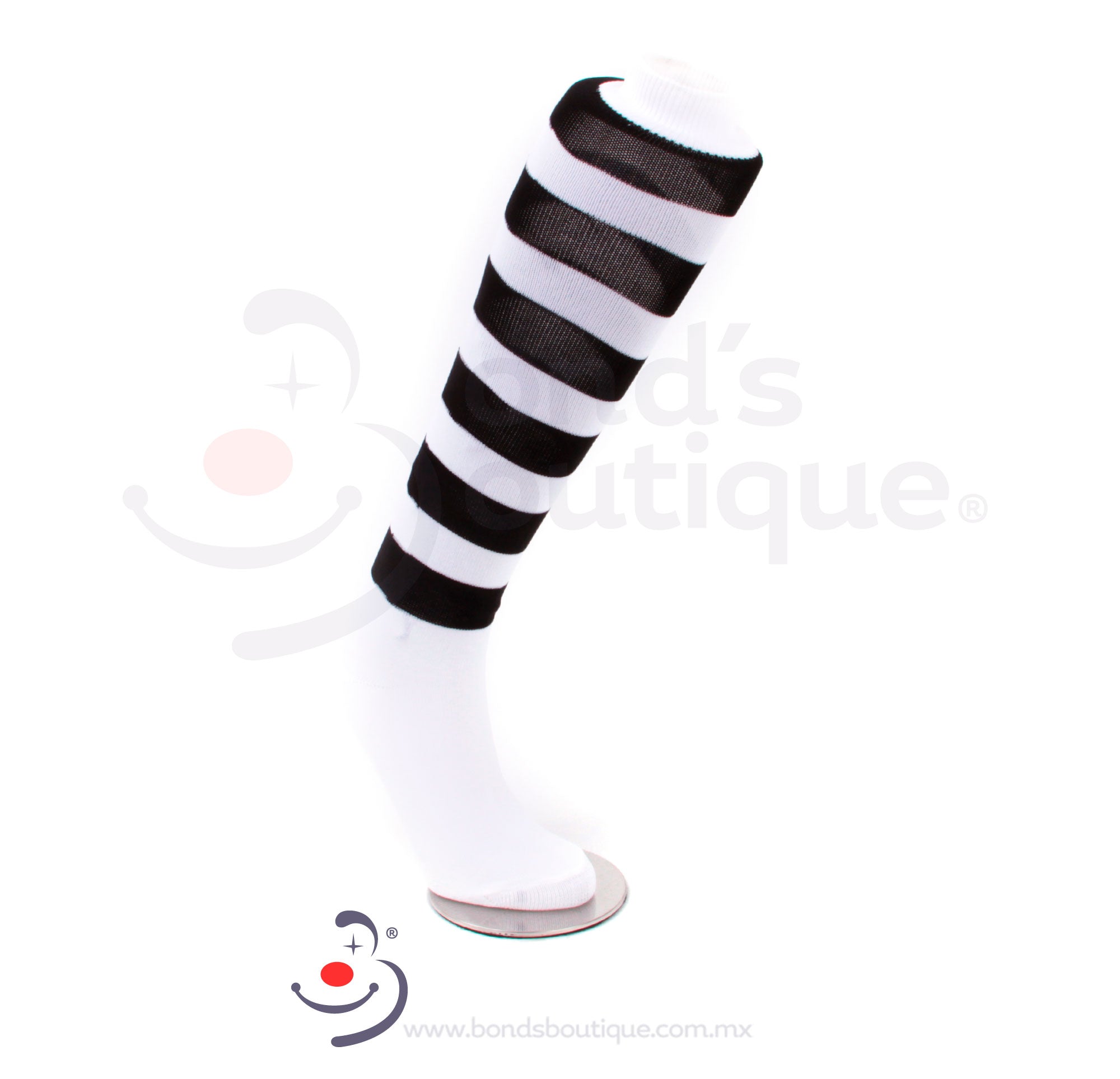 Bonds White/Black Knee-High Socks for Women - Comfortable & Breathable Everyday Wear, Perfect for Work, Gym, and Casual Outfits