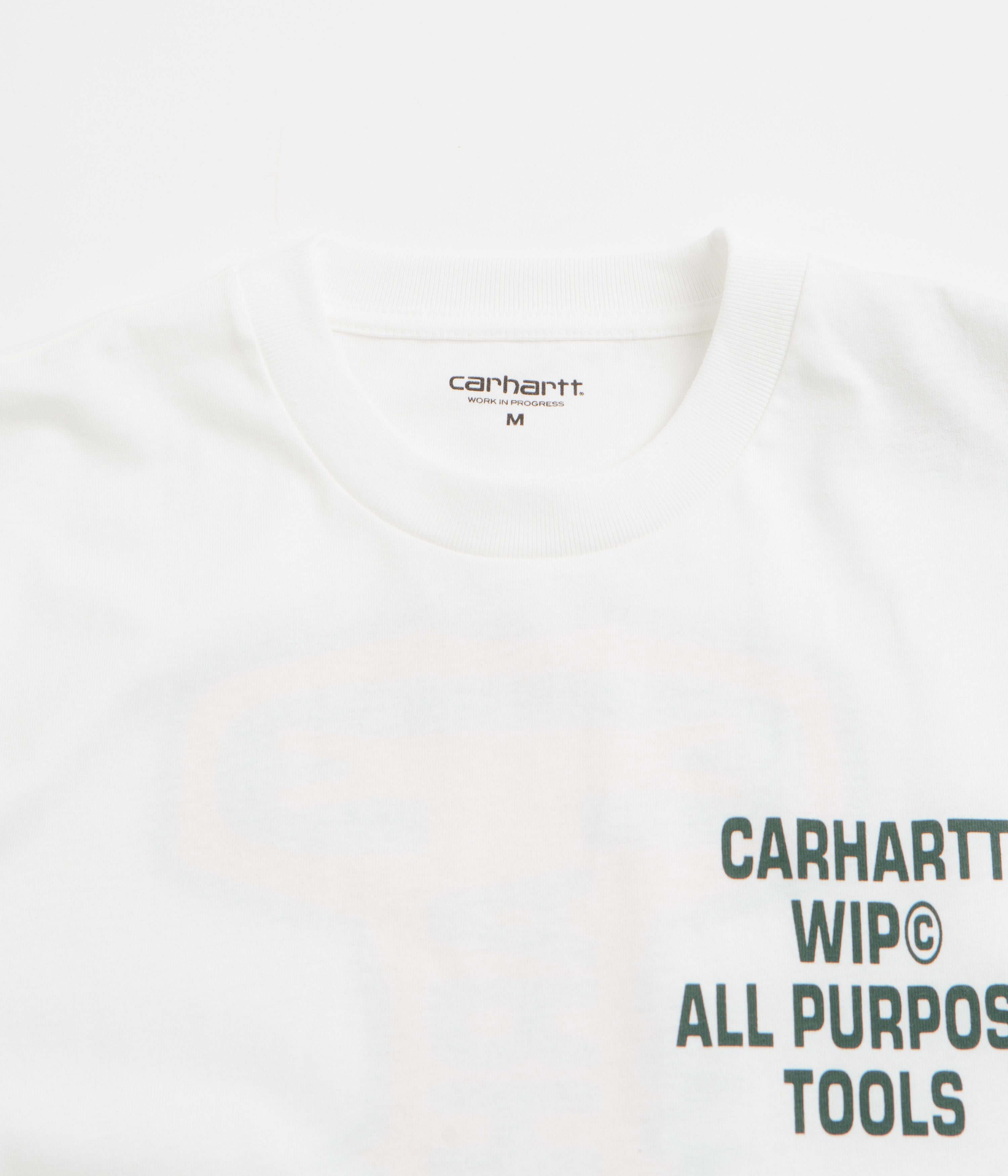 Carhartt Men's Cross Screw Short Sleeve T-Shirt - Comfortable Cotton Crew Neck Tee for Work & Casual Wear - White