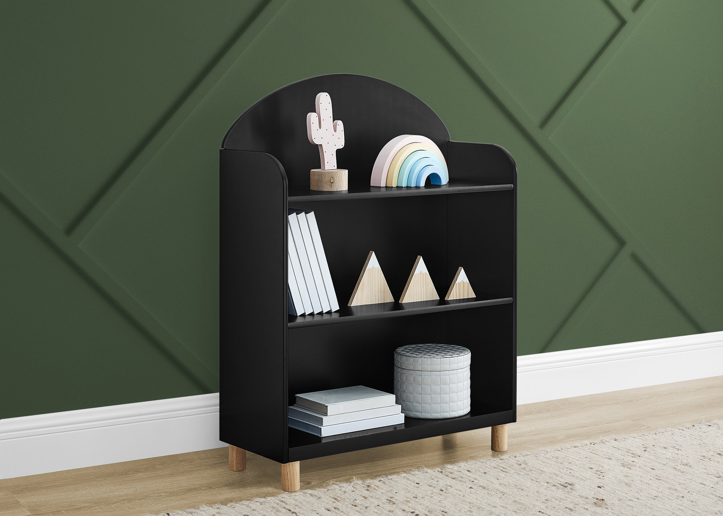 Reese Bookcase - Modern Wooden Bookshelf for Home & Office - Perfect for Living Room, Bedroom, or Study Organization