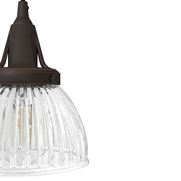 Hunter Cypress Grove 3-Light Linear Chandelier in Onyx Bengal - Modern Black Pendant Lighting for Dining Room, Kitchen Island & Entryway