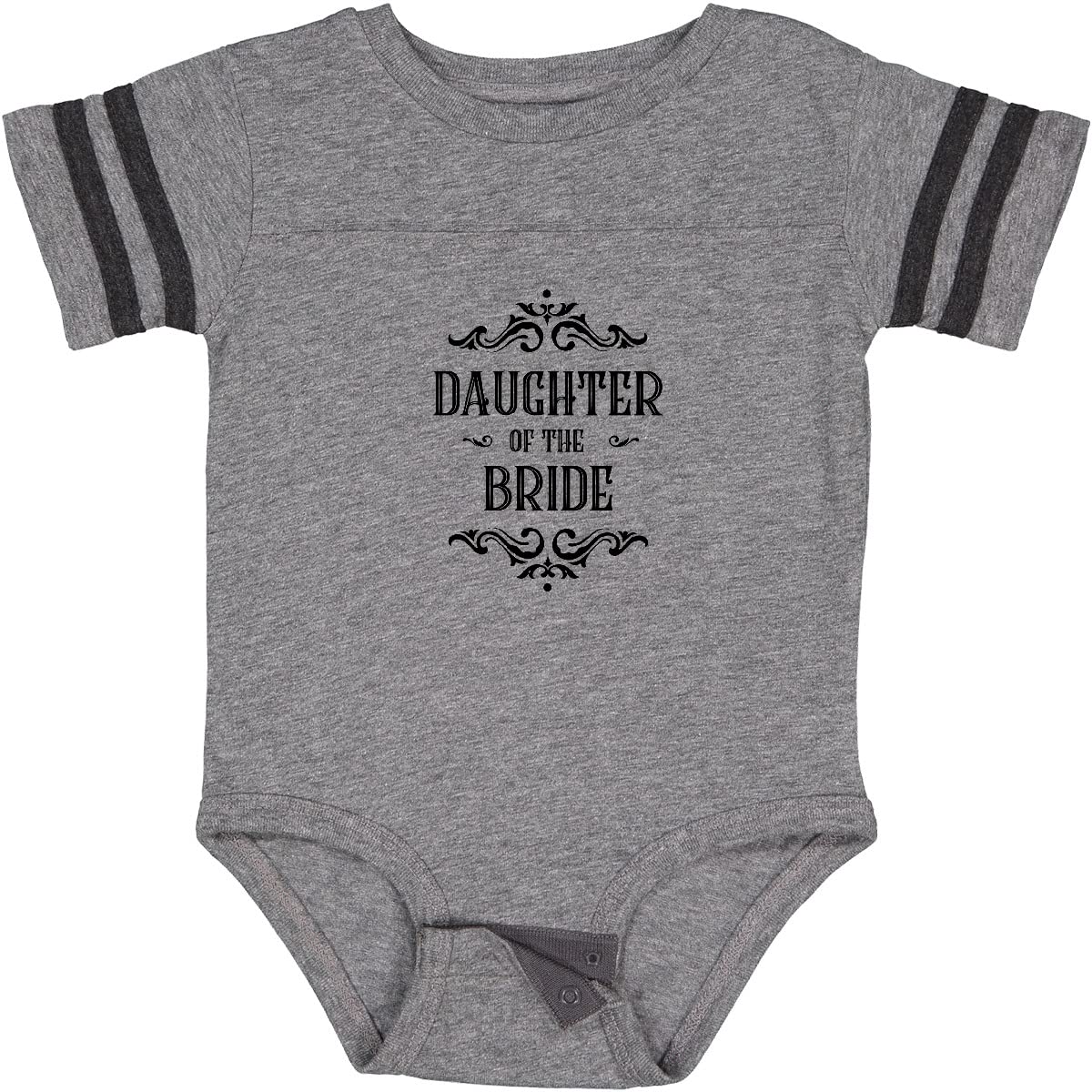 Inktastic Daughter of The Bride Baby Bodysuit - Cute Infant Onesie for Wedding Party, Bridal Shower & Family Photos - Soft Cotton Baby Outfit for Special Occasions