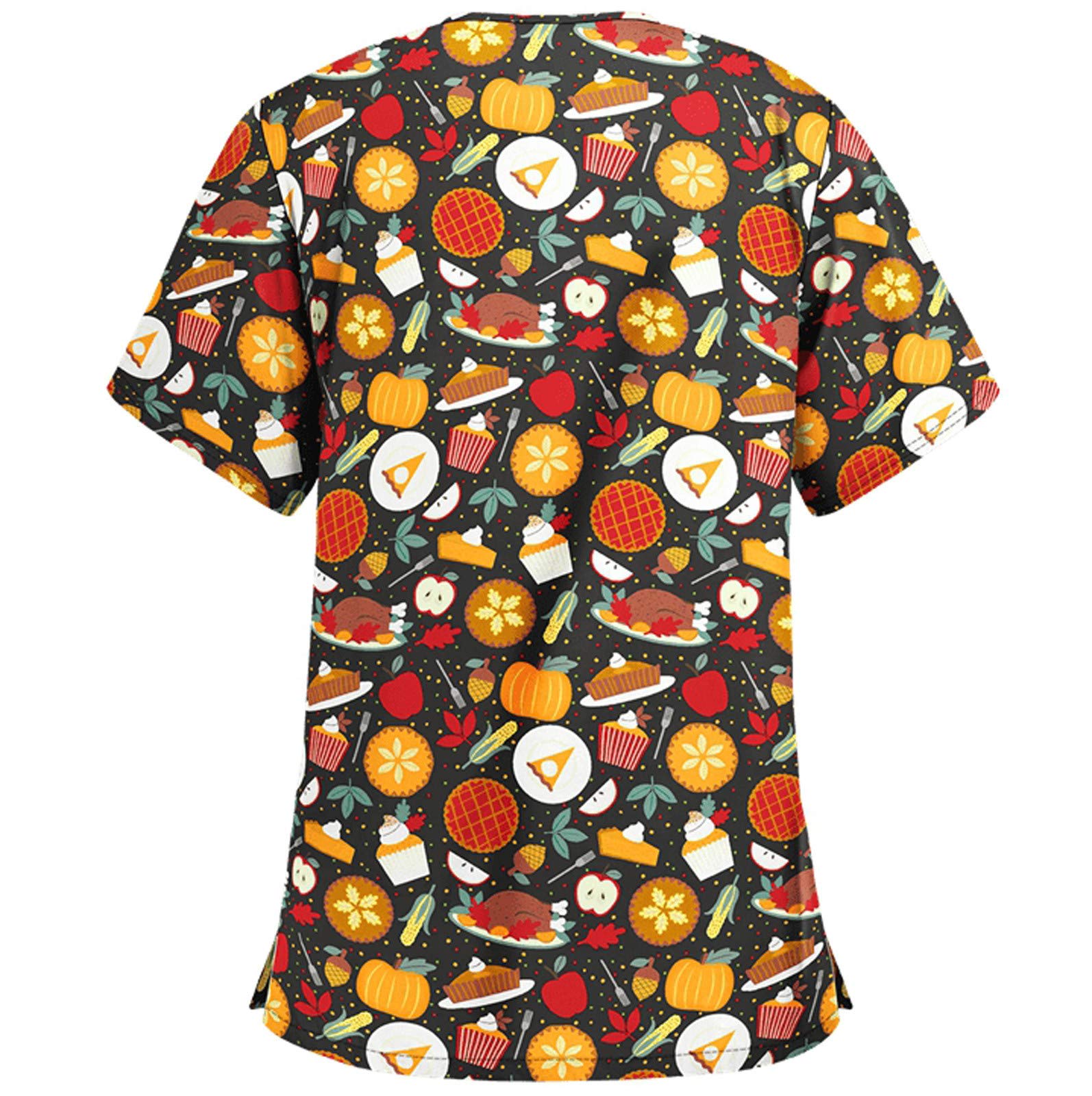Women's Short Sleeve V-Neck Pocket T-Shirt - Comfortable Workwear Top for Ladies (Yellow, Size S) | Perfect for Office, Casual Wear & Everyday Outfits