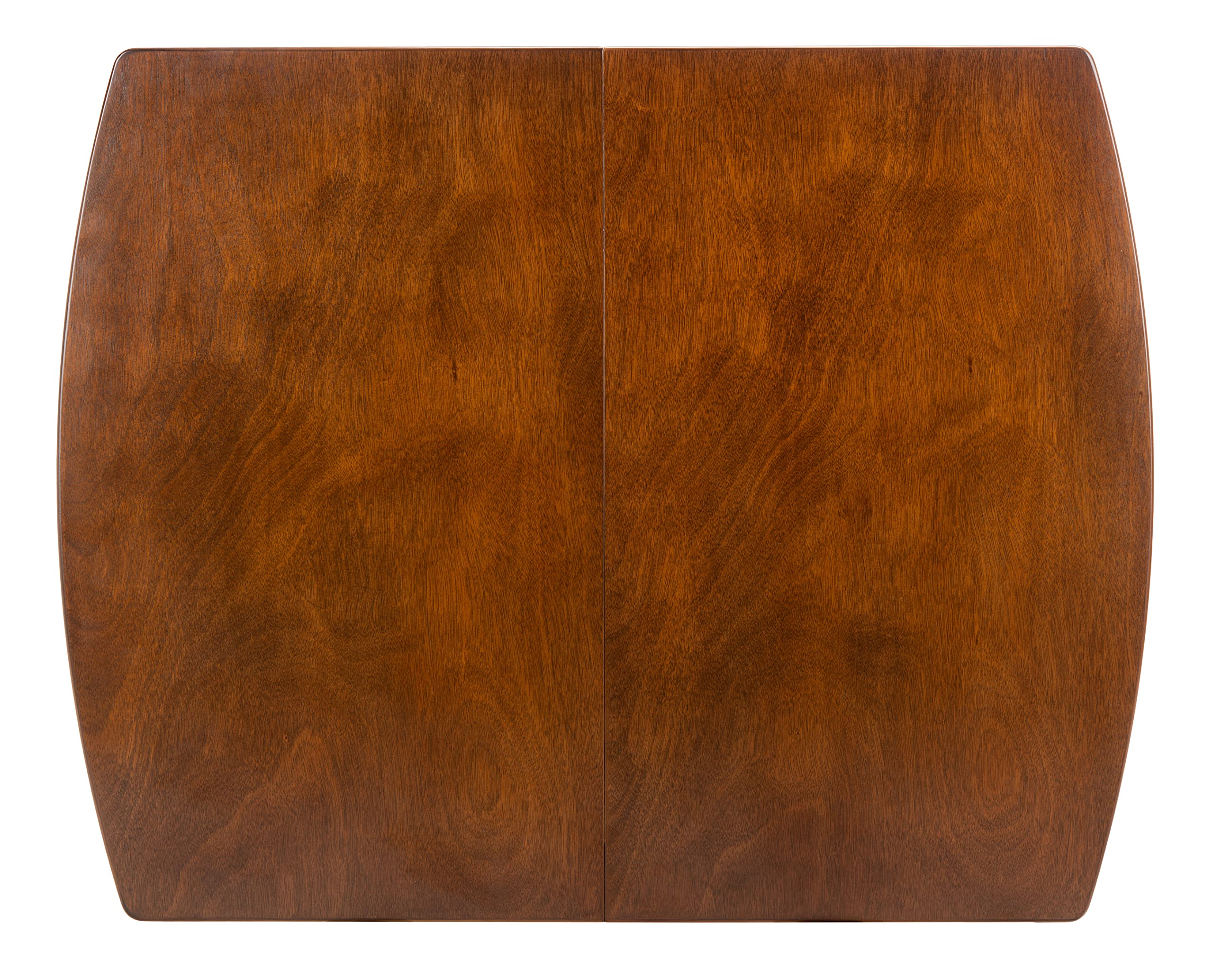 SAFAVIEH Home Collection Varda Walnut Manual Extension Dining Table - Expandable Wooden Table for Small Space Dining Rooms & Entertaining Guests