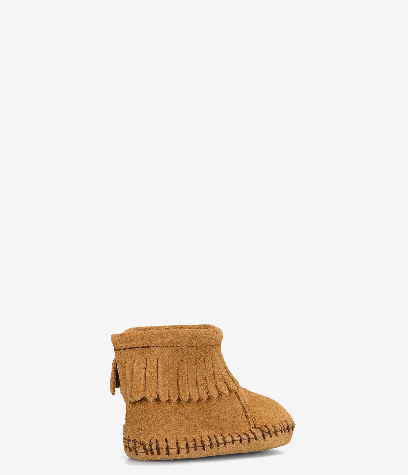 Minnetonka Infant & Toddler Back Flap Bootie - Soft Leather Baby Moccasins for Boys & Girls - Perfect for First Steps, Playtime & Special Occasions