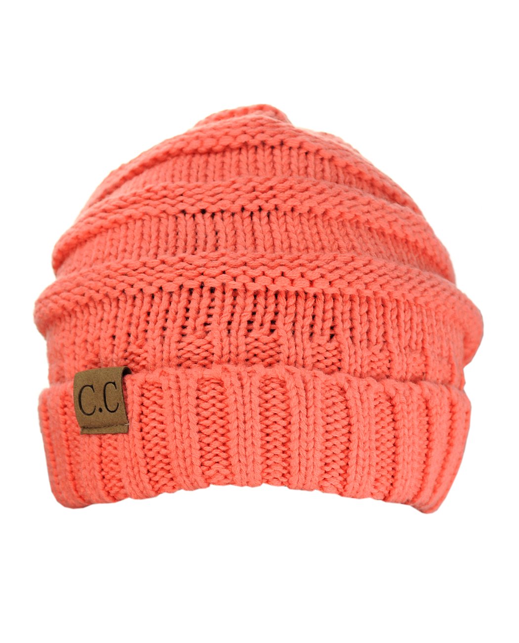 NYFASHION101 Slouchy Wrinkled Beanie Cap - Soft Stretchy Skull Hat for Men & Women - Winter Warm Knit Hat for Outdoor Activities, Streetwear Fashion