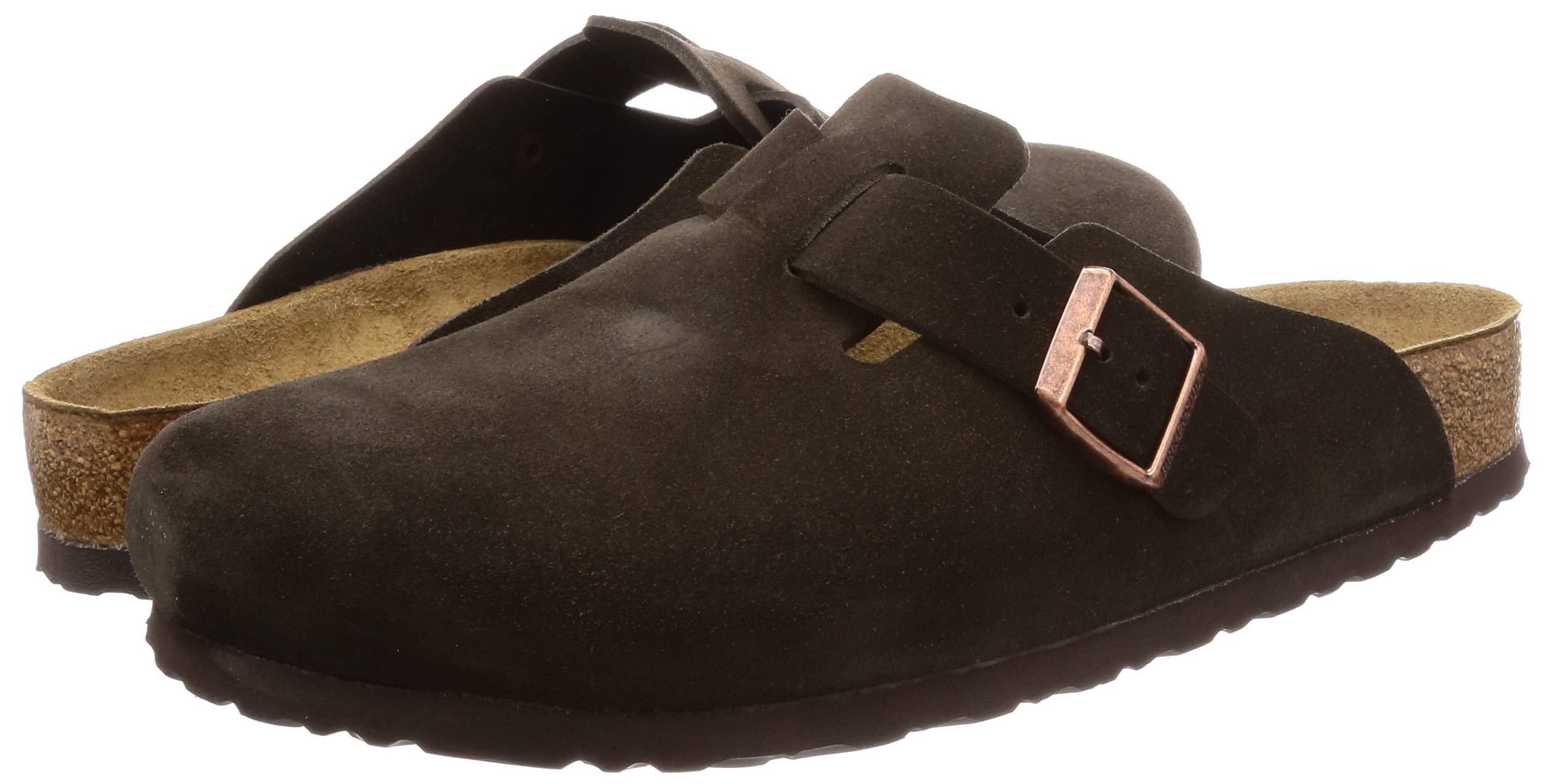 Birkenstock Men's Boston Soft Footbed Clogs - Comfortable Slip-On Shoes in Mocha Brown, Size 9 Medium US - Perfect for Casual Wear, Home & Office Comfort
