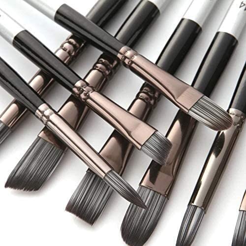 24-Piece Nylon Hair Wooden Handle Watercolor Paint Brush Set - Perfect for Artists, Students & DIY Projects - Ideal for Watercolor Painting, Acrylics, Gouache & Calligraphy