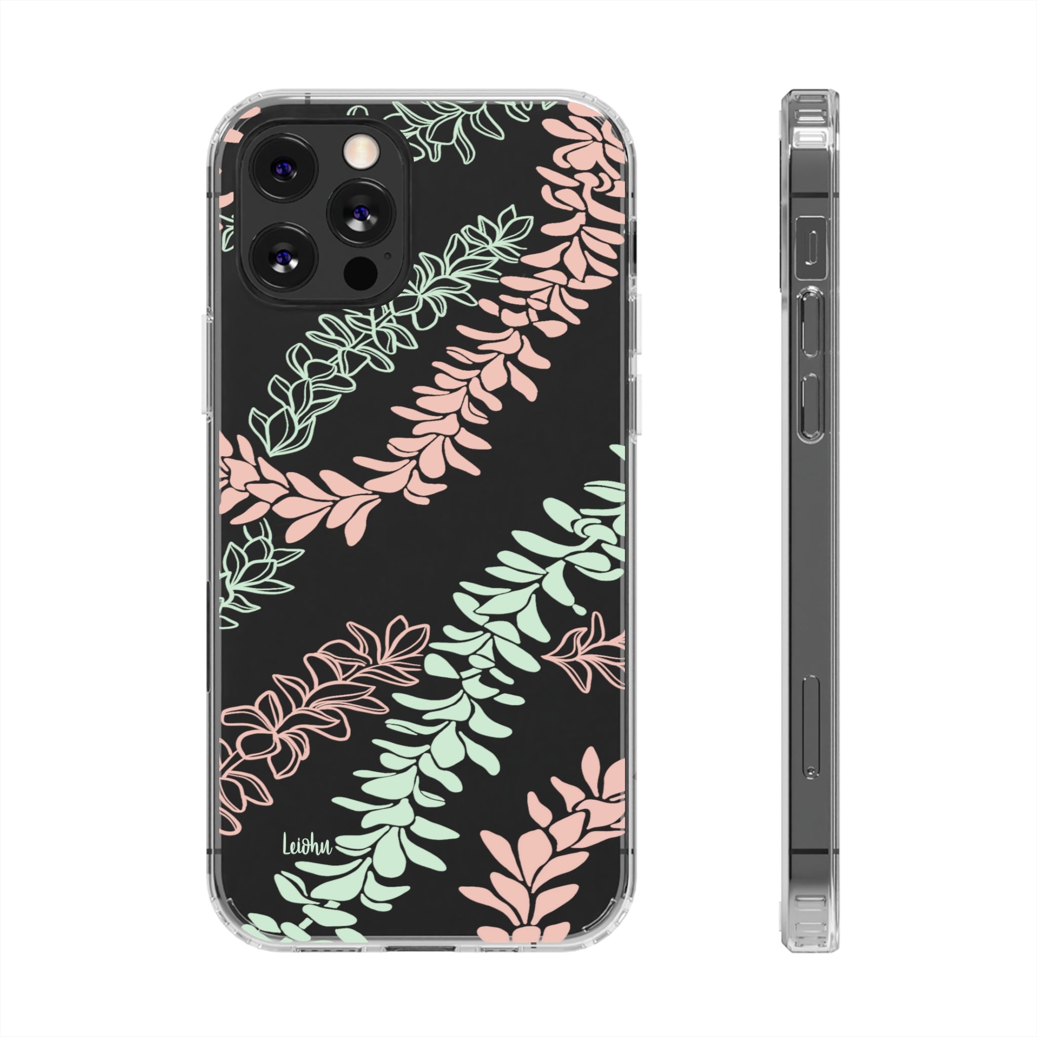 Groovy Pua Melia Clear Phone Case - Slim Protective Cover for iPhone 13, 12, 11 | Shatterproof & Scratch-Resistant | Perfect for Everyday Use, Travel & Outdoor Activities