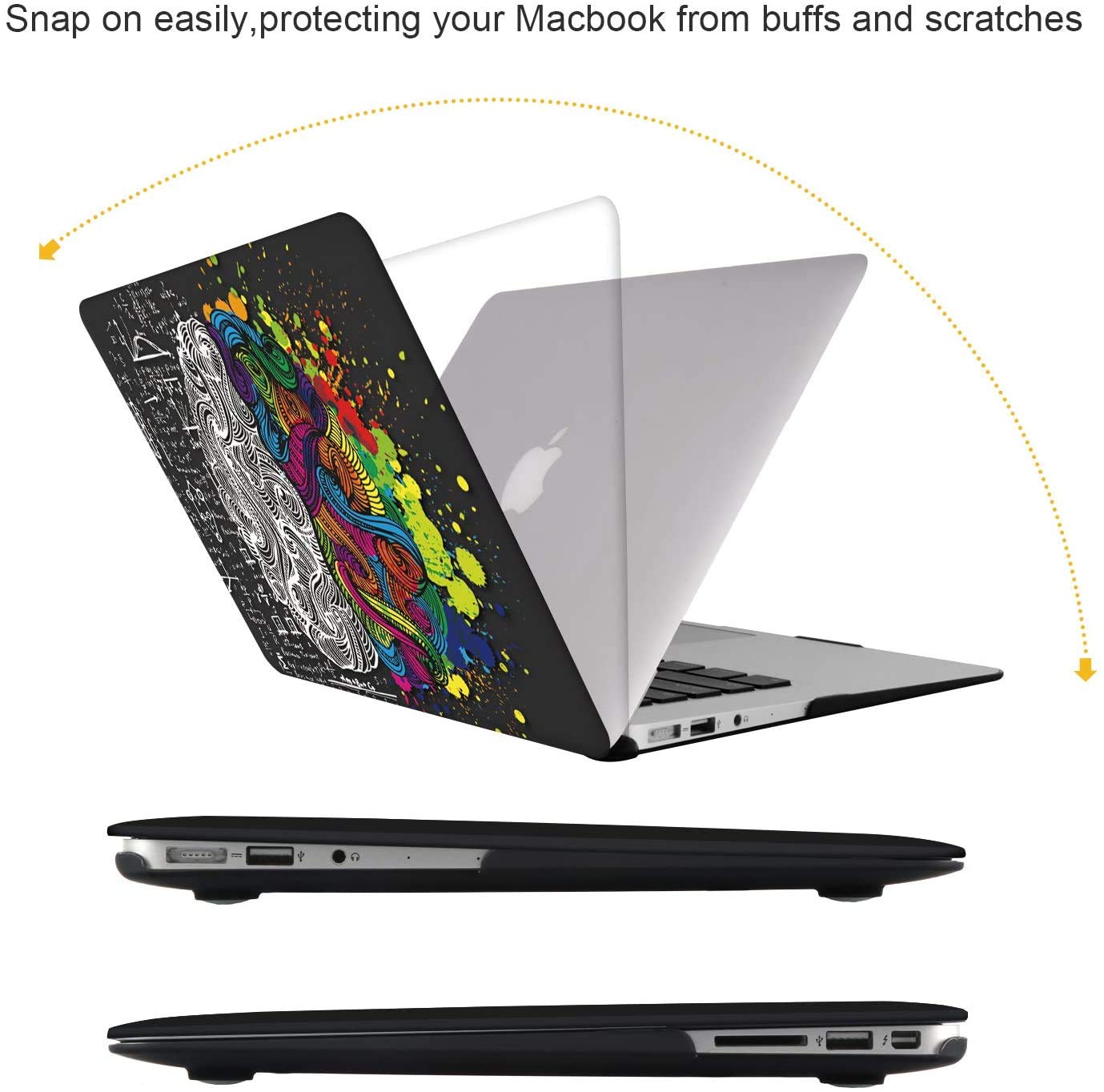iCasso Hard Shell Case for MacBook Pro 13 inch (2022-2016 Models A2338/A2251/A2289) - Protective Cover with Keyboard Protector & Screen Protector for 13