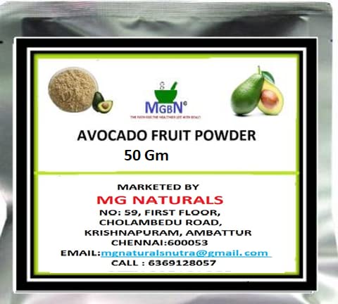 Organic Avocado Fruit Powder - 50g | 100% Pure, Natural & Vegan | Superfood for Smoothies, Baking & Skincare