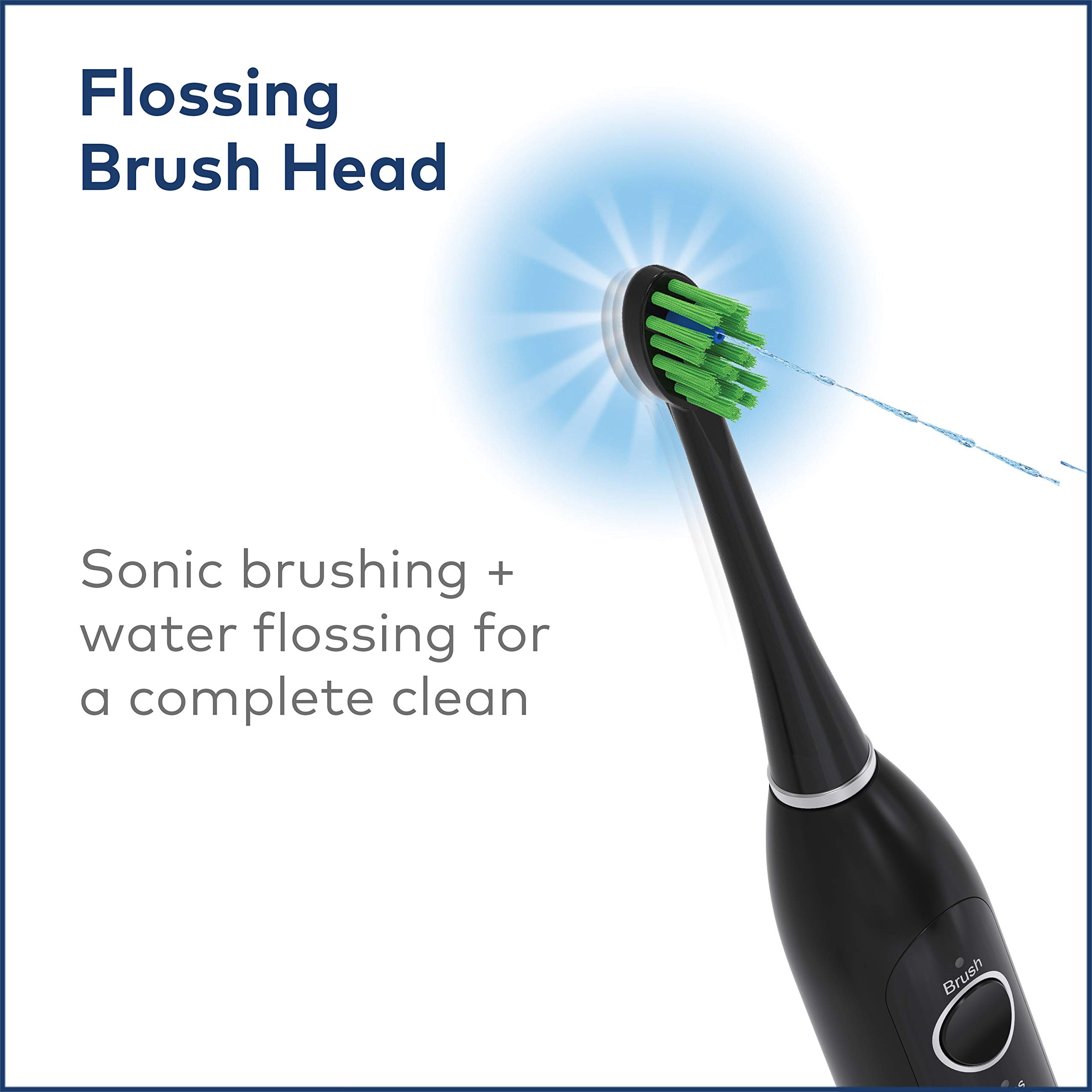 Waterpik Sonic-Fusion Electric Toothbrush with Flossing Technology - Black | Professional Dental Care for Home Use, Perfect for Travel & Daily Oral Hygiene Routine