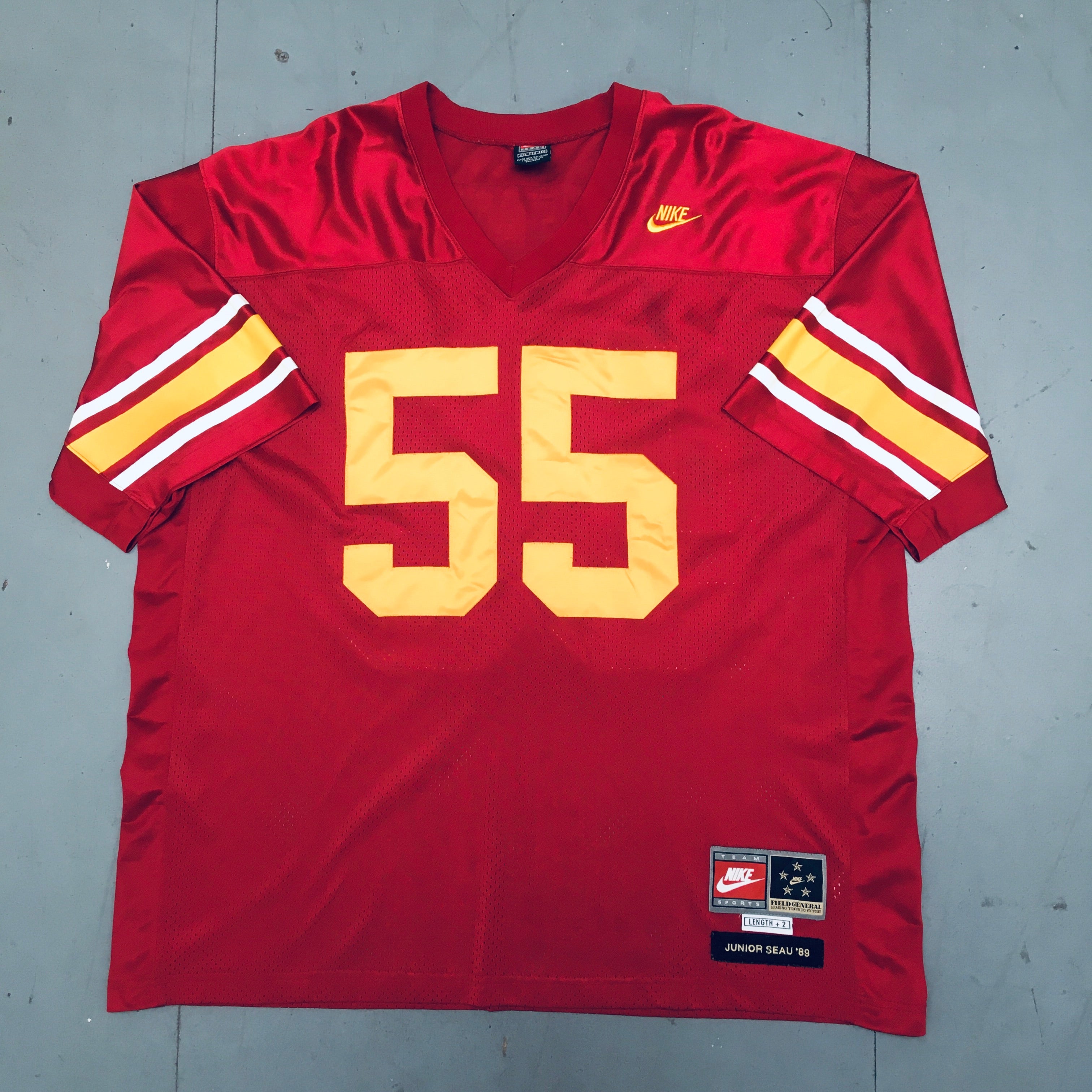 Junior Seau 1989 USC Trojans Stitched Nike Throwback Jersey - XXL | Vintage Football Jersey for Game Day & Fan Collection