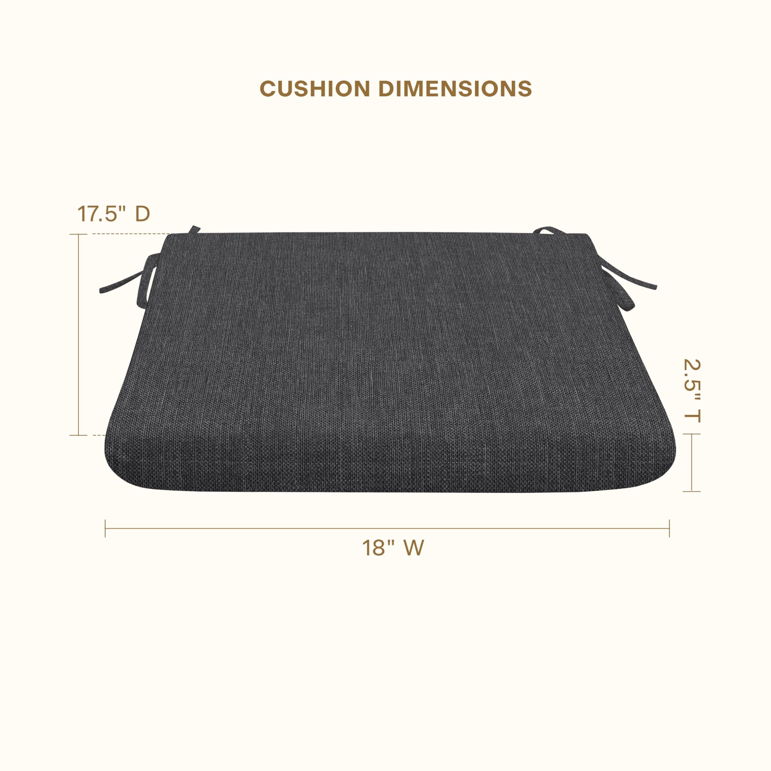 Premium Honeycomb Outdoor Seat Cushion Set - 18