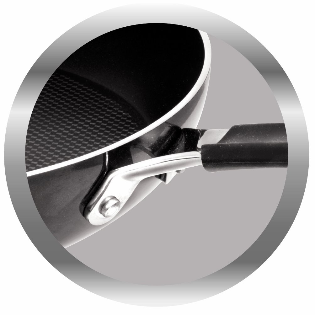 Jamie Oliver 28cm Hard Enamel Non-Stick Frying Pan - Professional Grade Cookware for Sauteing, Frying & Perfect Pancakes