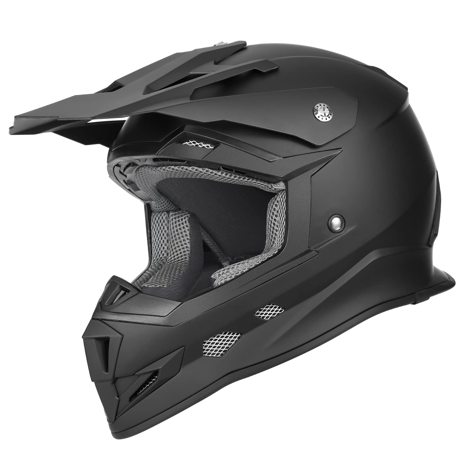 GLX GX23 Dirt Bike Helmet for Motocross & Off-Road Riding - DOT Approved Safety Certified - Matte Black Small Size - Perfect for Trail Riding, MX Racing & Adventure Motorcycling
