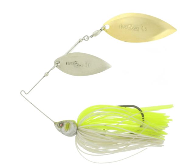 Premium Bling Spinnerbait Fishing Lure - High-Visibility Bass & Pike Fishing Bait with Flashy Spinner Blades for Freshwater & Saltwater - Perfect for Casting, Trolling & Jigging