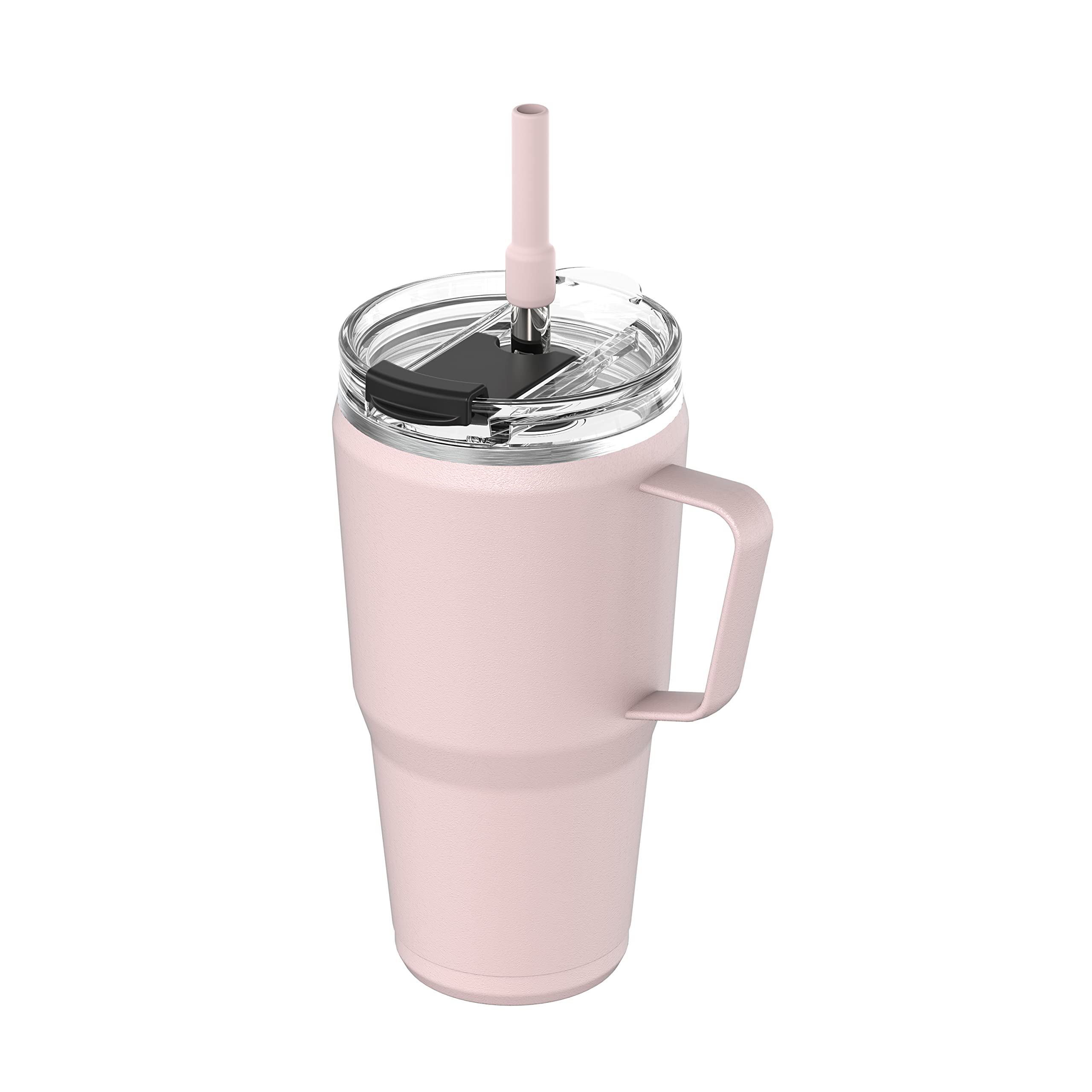 Zenbo 30 oz Vacuum Insulated Tumbler with Handle - Leak Proof Lid & Straw - Keeps Drinks Cold 24 Hours - Sweat Proof & Dishwasher Safe - Perfect for Travel, Gym & Outdoor Activities