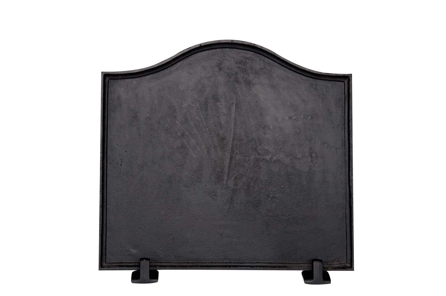 Dagan Black Cast Iron Fireback (DG-FB-P) 17.5x16 Inches - Heavy Duty Fireplace Back Panel for Heat Protection & Decoration - Perfect for Wood Burning Stoves, Fireplaces & Home Decor