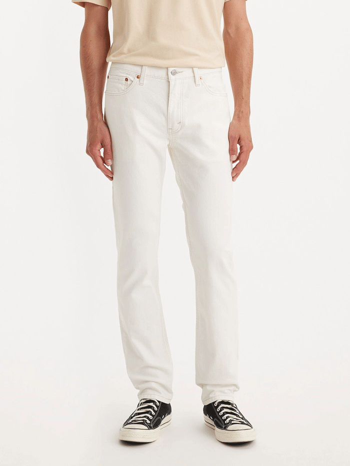 Levi's Men's 511 Slim Fit Jeans in Sodium White | Classic Denim Pants for Casual Wear & Everyday Style