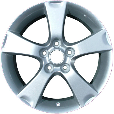 17 Inch Mazda 3 OEM Silver Wheel Rim ALY064861 (2004-2006) - Perfect Replacement for Mazda 3 Sedan & Hatchback Models | Durable Alloy Wheels for Smooth Driving Experience