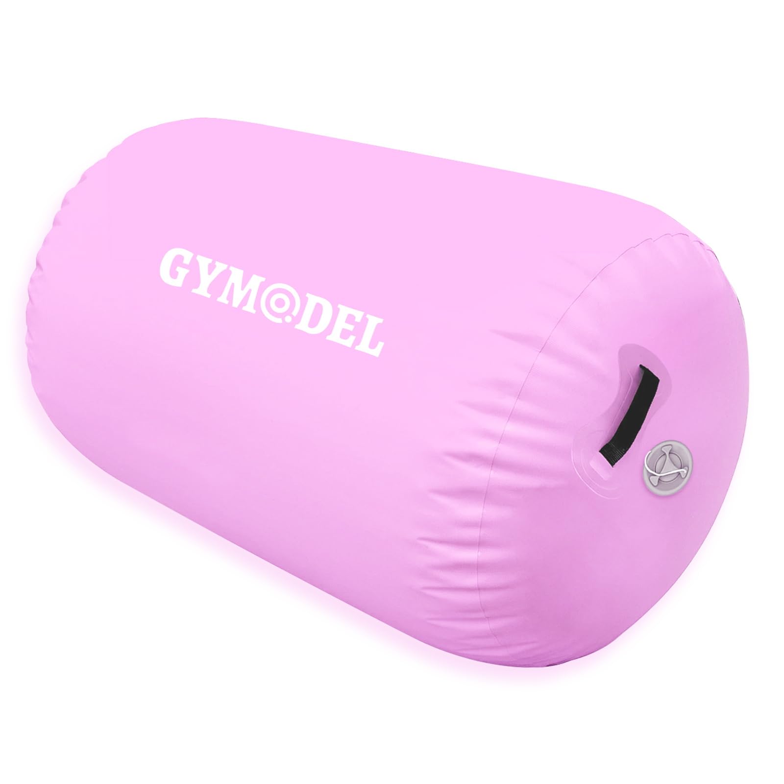Inflatable Gymnastics Air Barrel Roller Mat with Pump - Tumbling Training Equipment for Back Handspring, Cheerleading, Yoga - Home & Outdoor Use for Kids & Adults