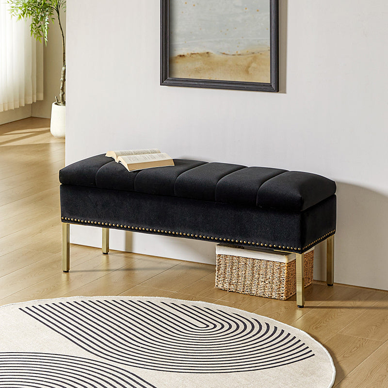 Egmund Upholstered Flip Top Storage Bench - Stylish Ottoman with Hidden Storage for Bedroom, Living Room & Entryway - Perfect for Home Organization & Extra Seating