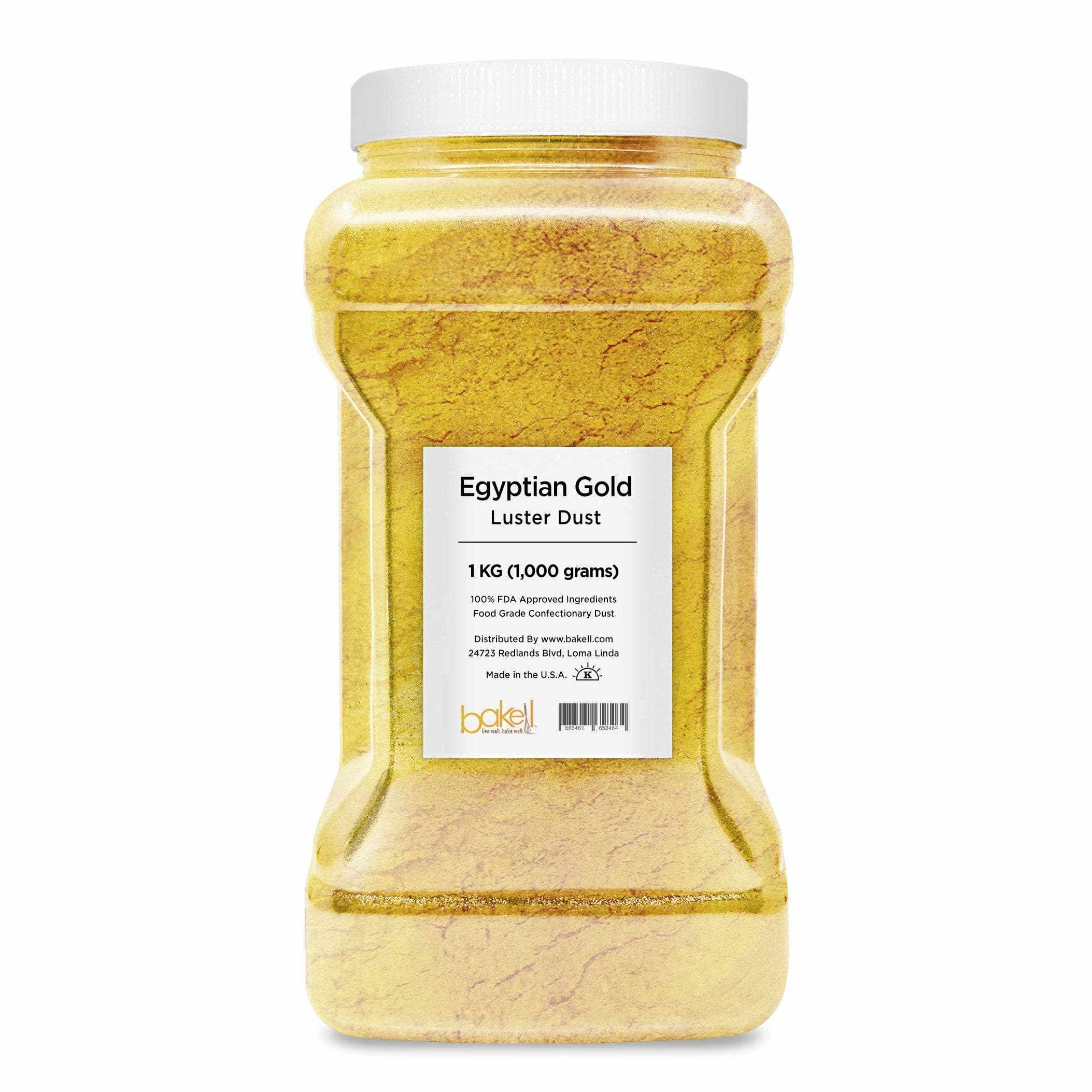 Premium Egyptian Gold Luster Dust for Baking & Cake Decorating - Edible Food Grade Glitter Powder for Cookies, Cupcakes, Chocolates & DIY Crafts (Bulk Size) - Perfect for Parties, Weddings & Special Occasions