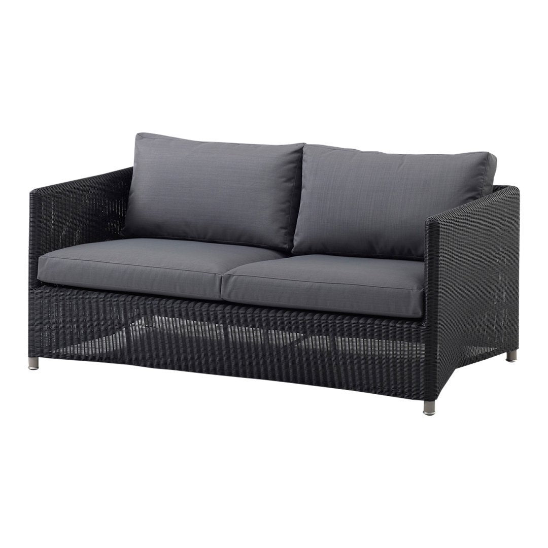 Premium Diamond 2-Seater Outdoor Patio Sofa Set - Waterproof Wicker Furniture for Garden, Poolside & Backyard Relaxation