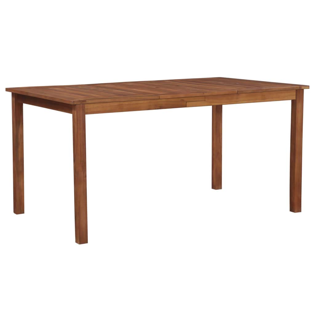 Solid Acacia Wood Outdoor Patio Bistro Dining Table - 59.1
