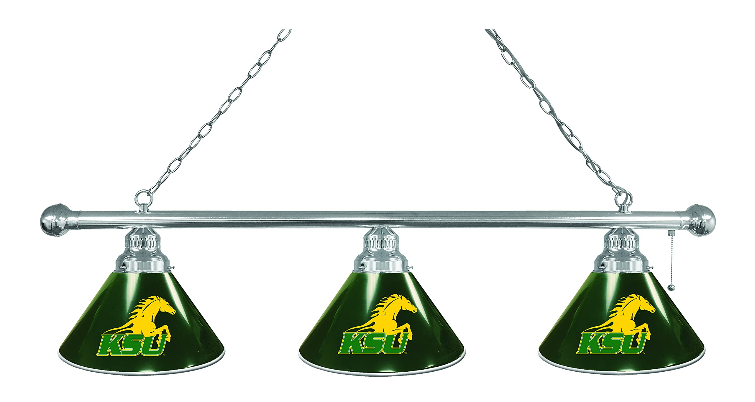 Holland Bar Stool Co. Kentucky State University Billiard Light - 3 Shade Pool Table Lighting for Game Rooms & Bars | Durable & Stylish Billiards Lighting Fixture for Home & Commercial Use