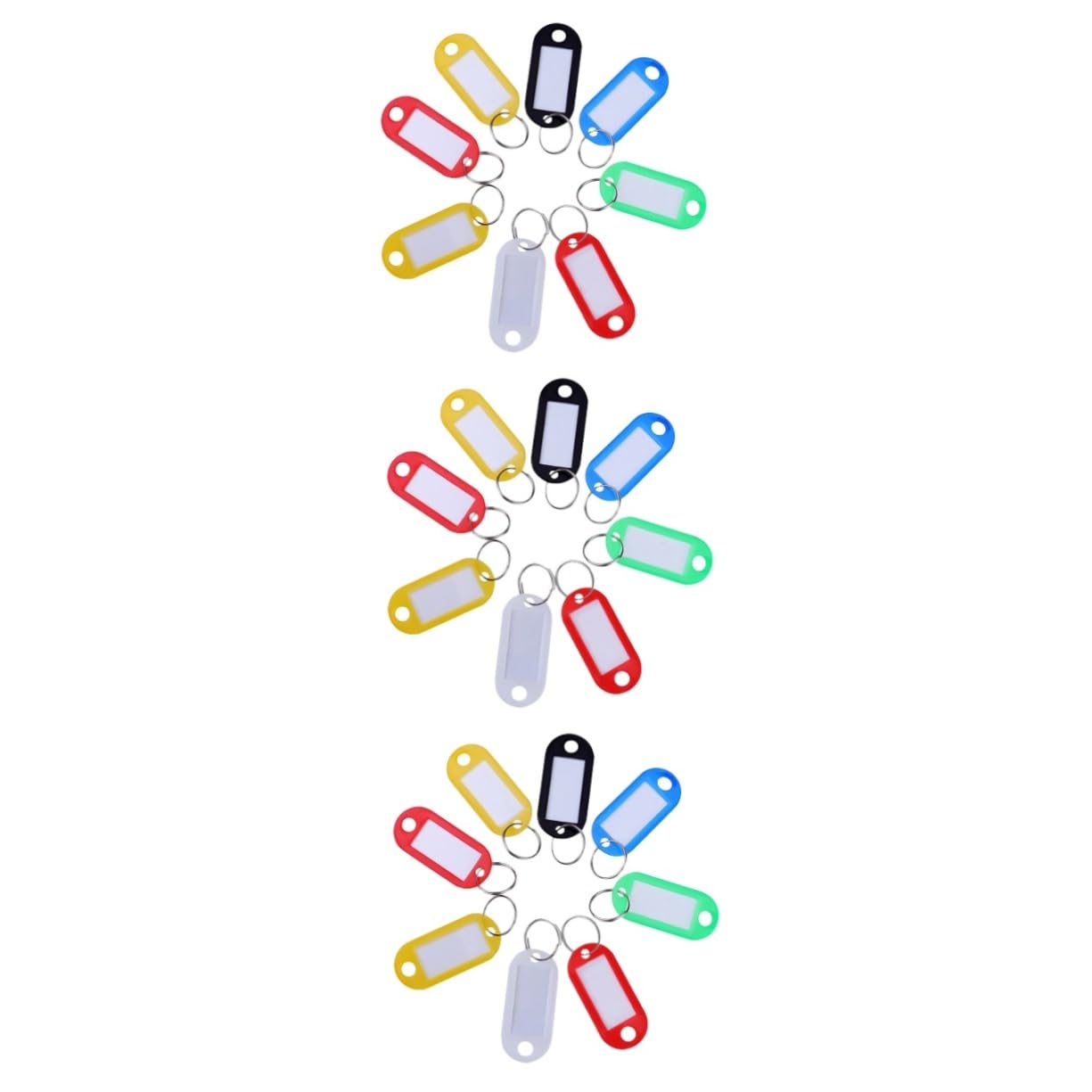 SOIMISS 240 Pcs Colorful Luggage ID Tags - Waterproof Travel Bag Tags with Keyrings, Candy-Colored Pendants for Suitcases, Backpacks & Luggage - Perfect for Airports, Travel & Vacation Organization