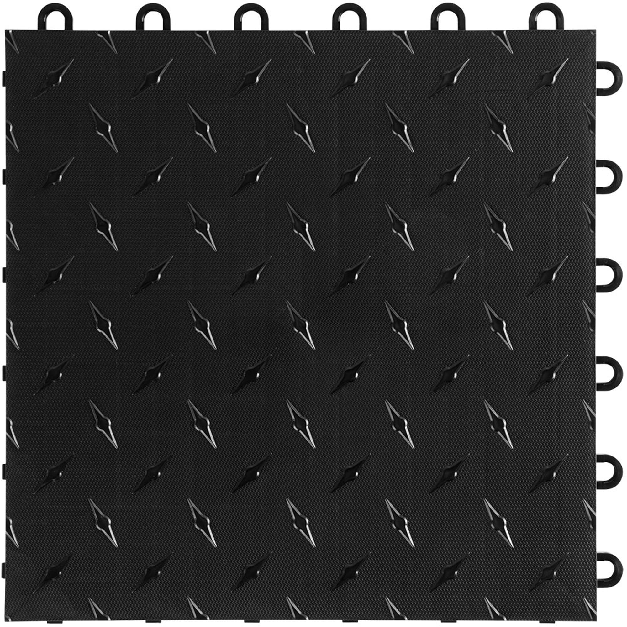 **Speedway Black Diamond Garage Floor Tiles 12