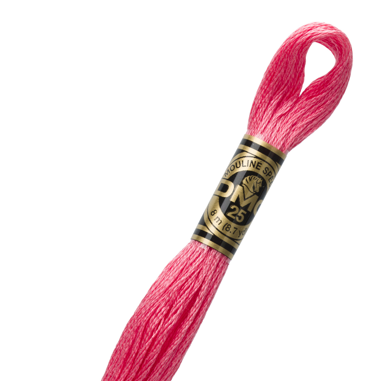 DMC 893 Cotton Embroidery Floss - 6 Stranded Premium Thread for Hand Embroidery, Cross Stitch & Needlework - Perfect for DIY Crafts, Scrapbooking & Fabric Art Projects