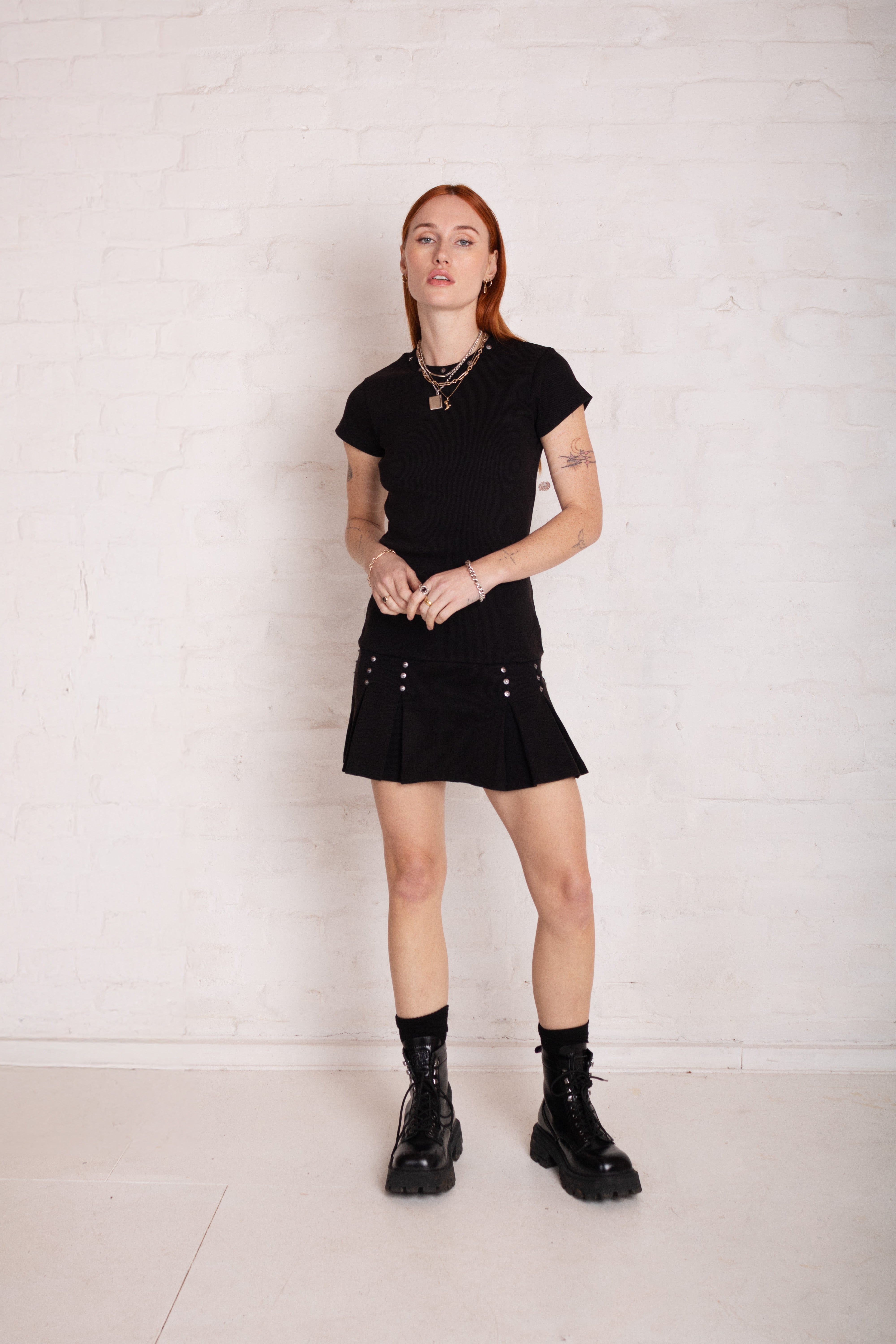 Sexy Studded Mini Dress for Women - Trendy Clubwear & Party Outfit - Perfect for Nightlife, Concerts, and Date Nights