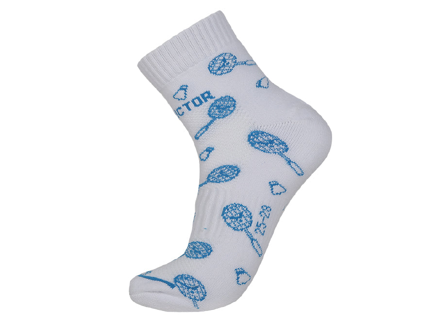 Victor Unisex Sport Crew Socks SK 163M - Breathable Athletic Socks for Men & Women - Hawaii Blue Color - Perfect for Running, Gym & Outdoor Activities
