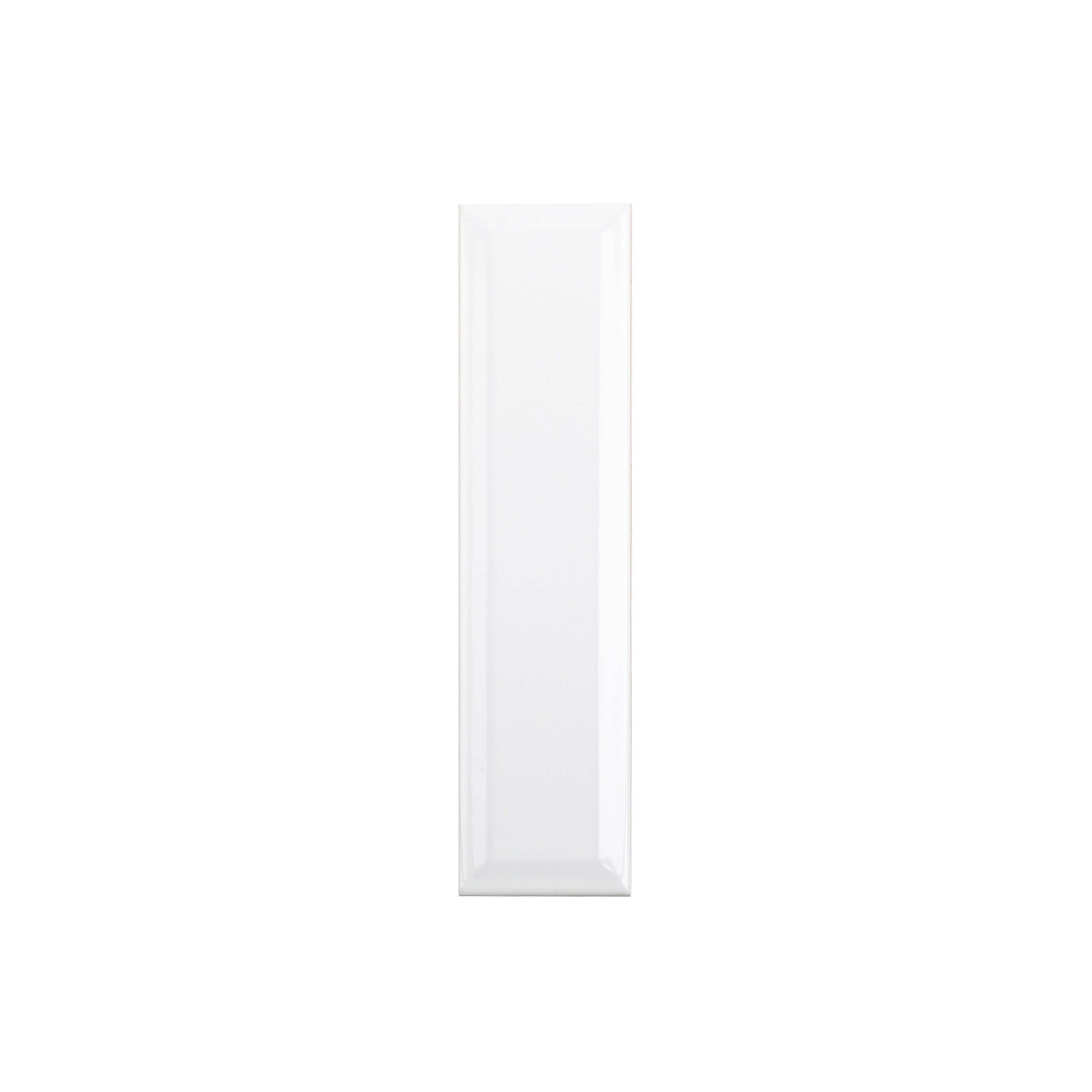 3D Ceramic Wall Tile 68x280mm Convex Glossy White - Perfect for Kitchen Backsplash, Bathroom Decor & Modern Interior Design