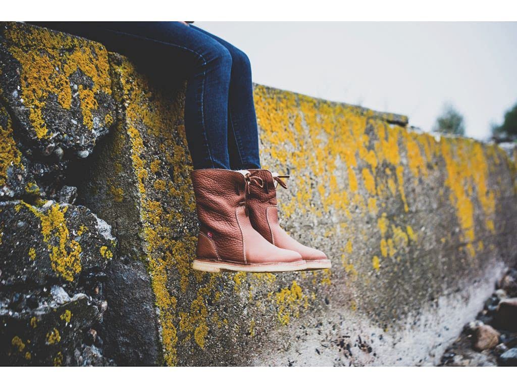 Duckfeet Arhus Unisex Winter Boots - Wool-Lined Pebbled Leather Boots for Men & Women in Chocolate Brown | Waterproof & Comfortable for Outdoor, Hiking & Casual Wear